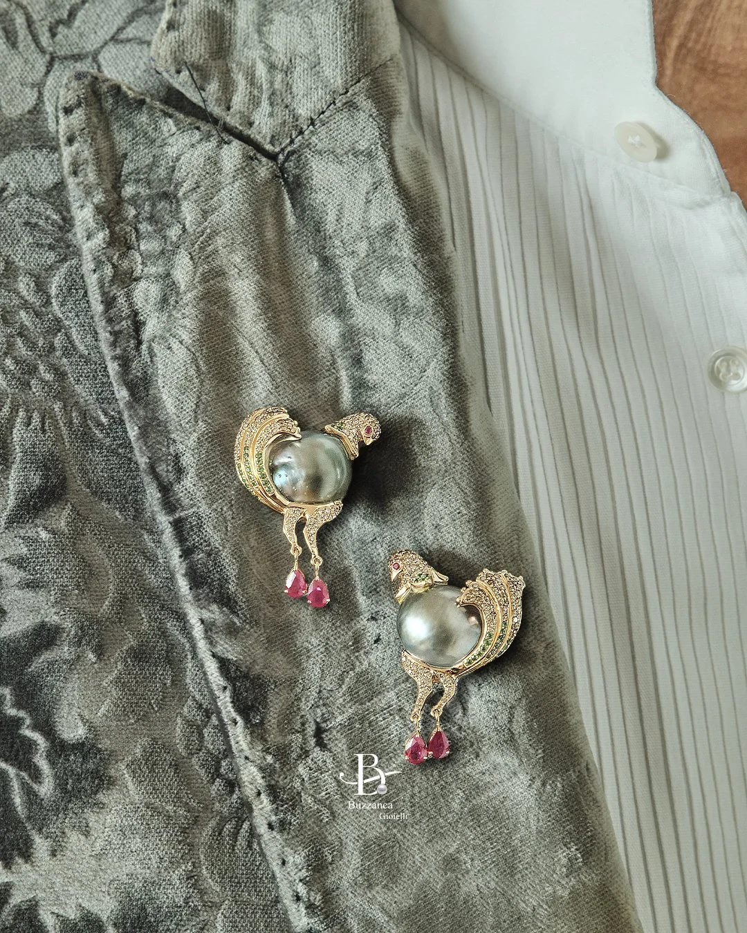 Jewelled Bird Brooches