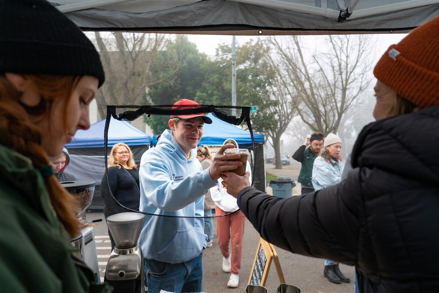 The sun should be coming out for us Saturday ☀️👏🏼 Come give us a visit at the @modestofarmersmarket from 8am - 1pm! #coffeebooth #shoplocal #modestocoffee #specialtycoffee #modestodowntown