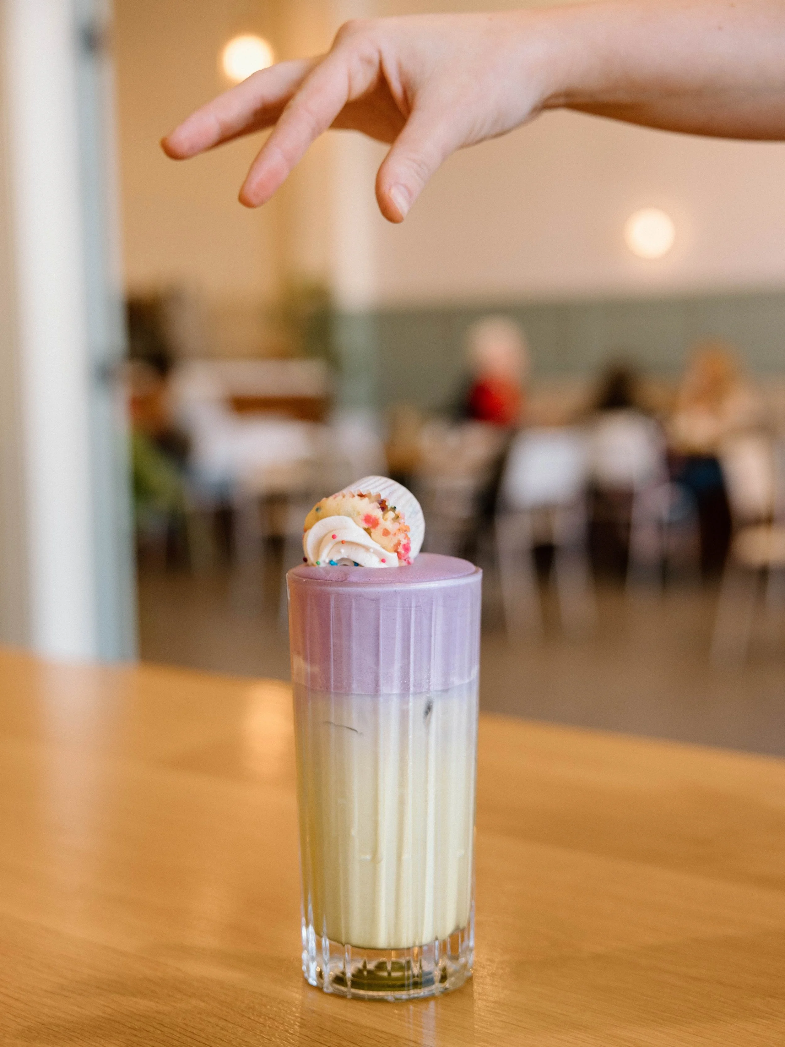 Introducing Birthday Ube Cold Foam Matcha. This week only starting tonight! 🟪🍠

We'll be handing out birthday cupcakes at our party tonight at 5:30 until we runout and the taps and fridge are fully stocked with @drinkfieldwork brews.

We're also ra