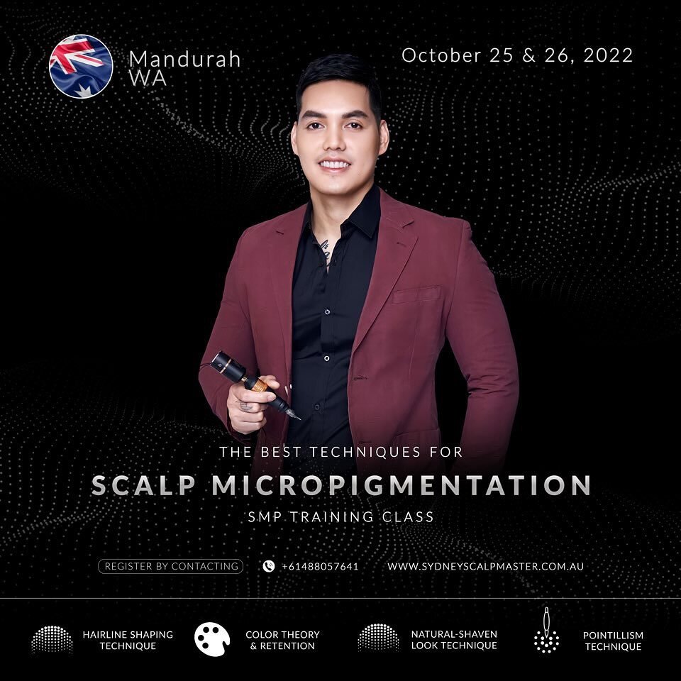 🌟PERTH SCALP MICROPIGMENTATION COURSE 🌟

Learn scalp micropigmentation and upgrade your skills with the best technique for SMP by @sydneyscalpmasterbyjeff  himself 🌟

Whether you're a PMU artist, a hairdresser or a barber, this is an in demand tre