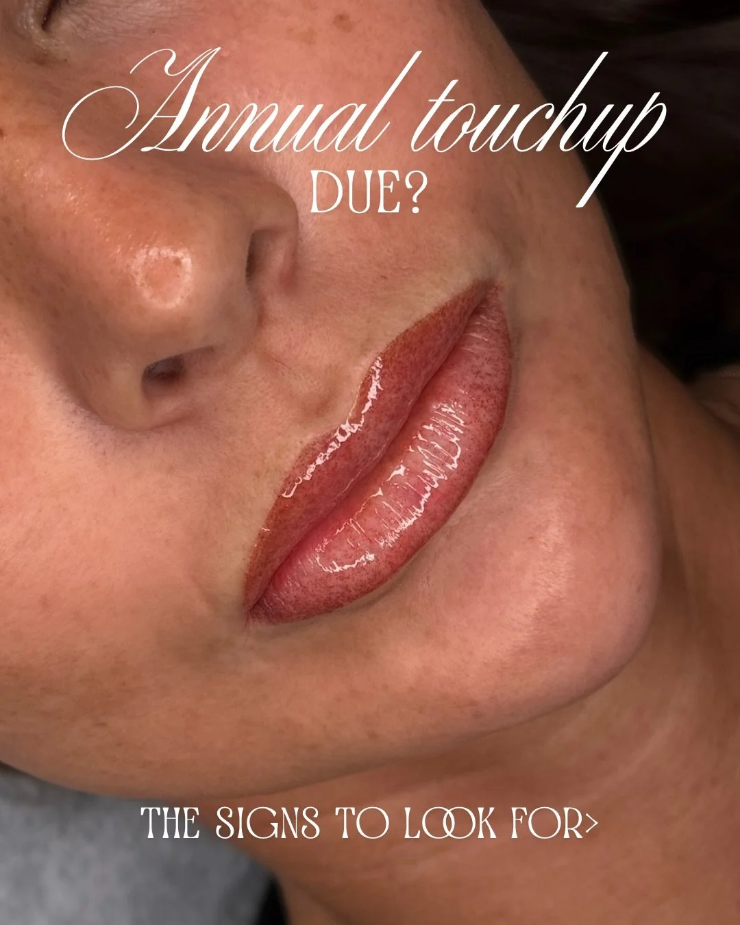 Is your annual cosmetic tattoo touch-up due? Your skin will usually tell you here&rsquo;s the signs! 👇

🎨Fading or dull colour &ndash; pigment softens over time from skin turnover + sun exposure.
🎨Loss of shape/definition &ndash; crisp lines start