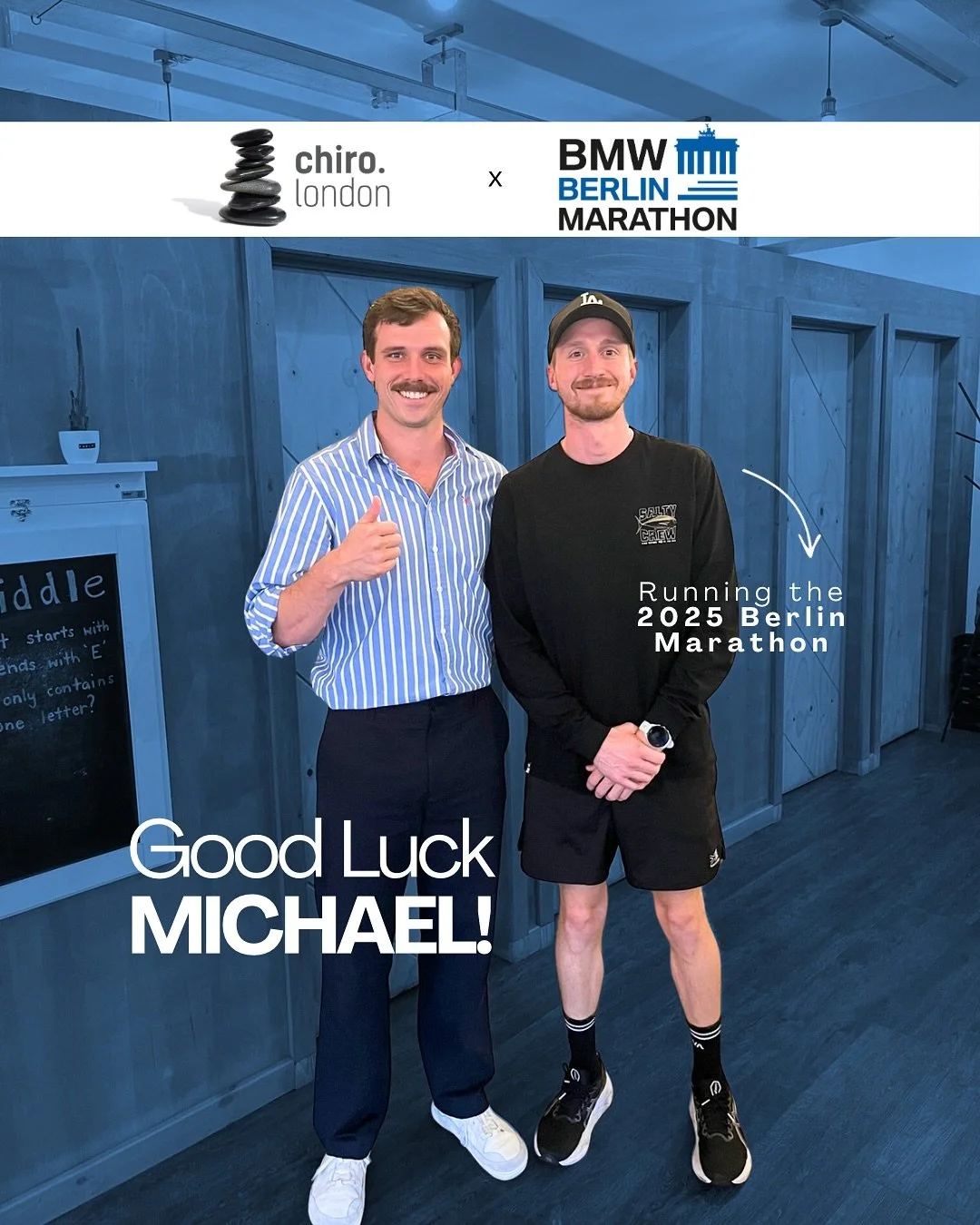 ✨ Big shoutout to our superstar client Michael who&rsquo;s taking on the Berlin Marathon this weekend! Well done for all the hard work you&rsquo;ve put in, and well done as well for Jack and Lucy from our Fulham team for making sure Michael&rsquo;s i