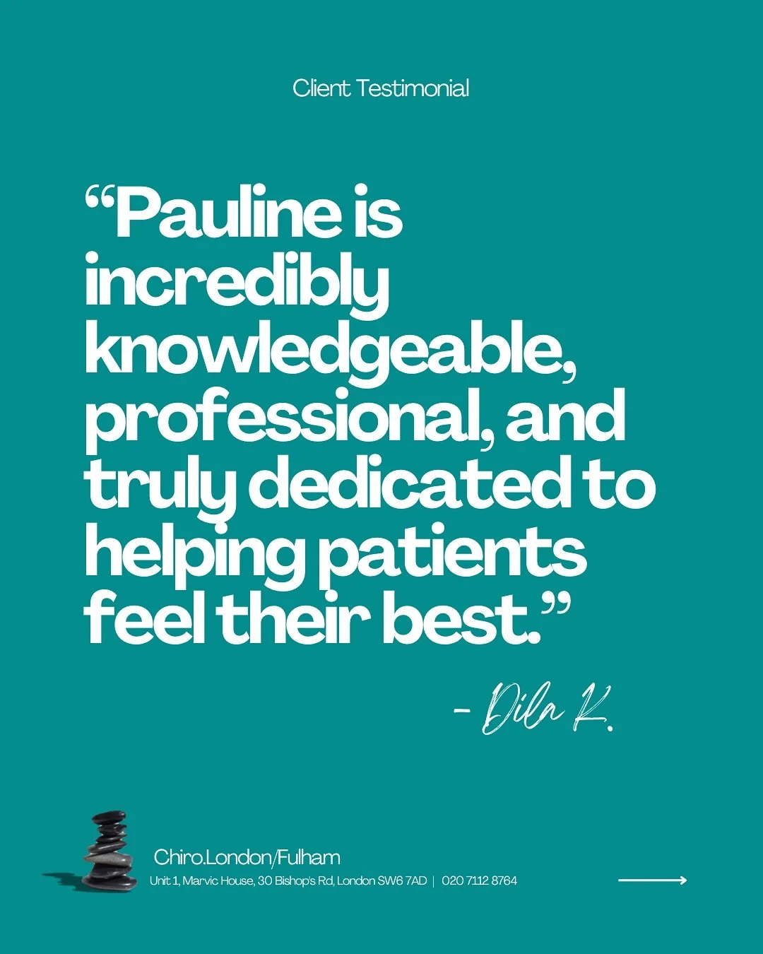 ✨ If you&rsquo;re still looking for a reason to book that consultation/appointment, wait no further! Pauline has some slots left this week, so why don&rsquo;t you get in touch to book that in?? 

#chiropractic #chirocare #chiropracticcare #backpain #