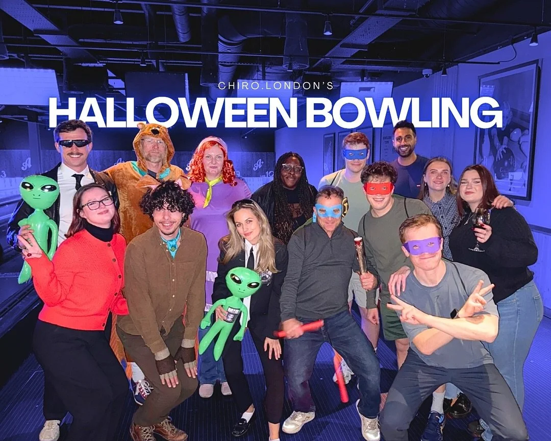 🎃 Chiro London Halloween Tenpin Bowling Night 🎳

A huge thank you to everyone who joined our Halloween staff night out last week! We saw some fantastic costumes and impressive bowling skills across all clinics.

Here are the highlights and winners: