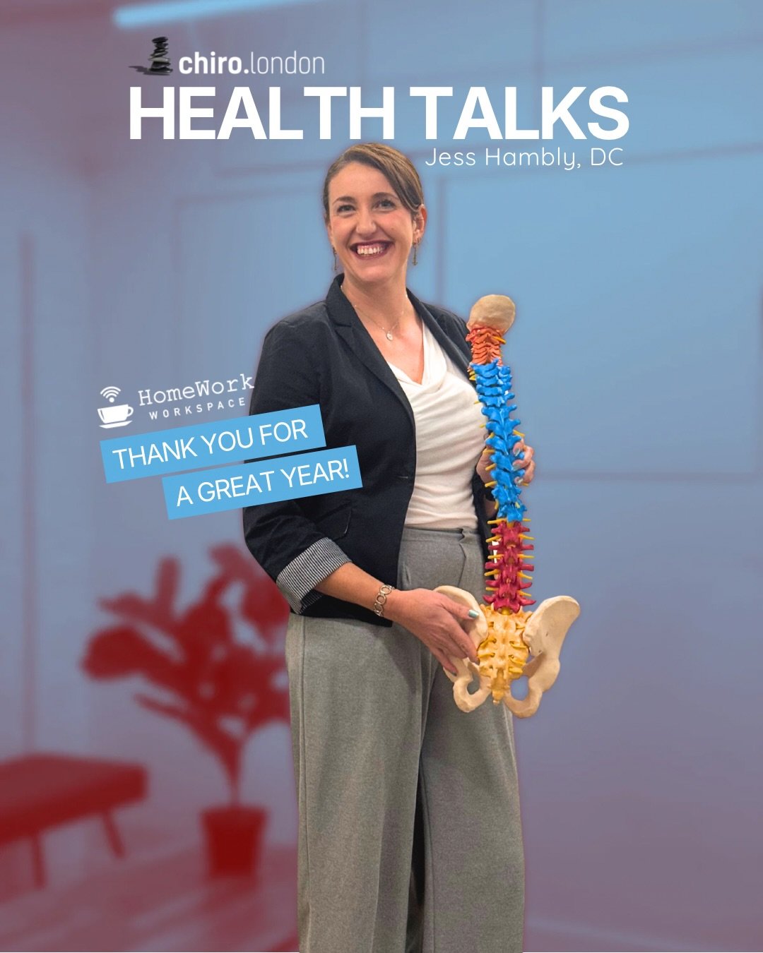 ✨ Huge thanks to our friends at @homework_workspace (Fulham) and Jess (@jess_chiro) for all the collaboration and bringing awareness to how everyone can improve their health!