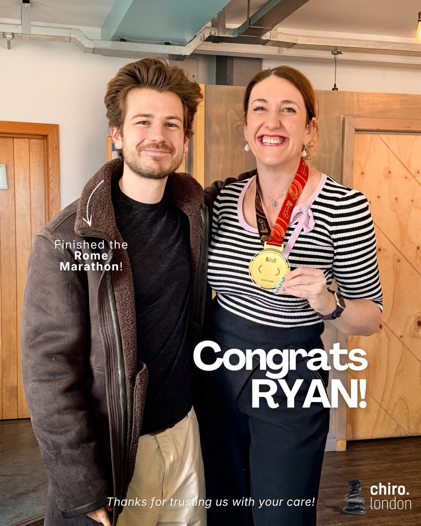 ✨ Huge congratulations to Ryan on smashing the Rome Marathon! 🇮🇹🏃&zwj;♂️ 

It&rsquo;s been a pleasure supporting you on your journey! Big shoutout to Jess (@jess_chiro) for your chiropractic care and Nicole (@nutrimotionbynicole) for keeping you r