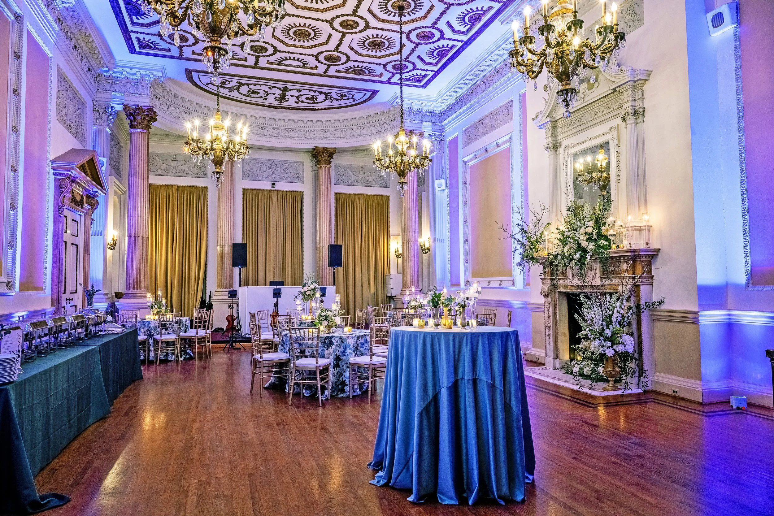Stotesbury Mansion wedding events Rittenhouse Philadelphia Feast Your Eyes