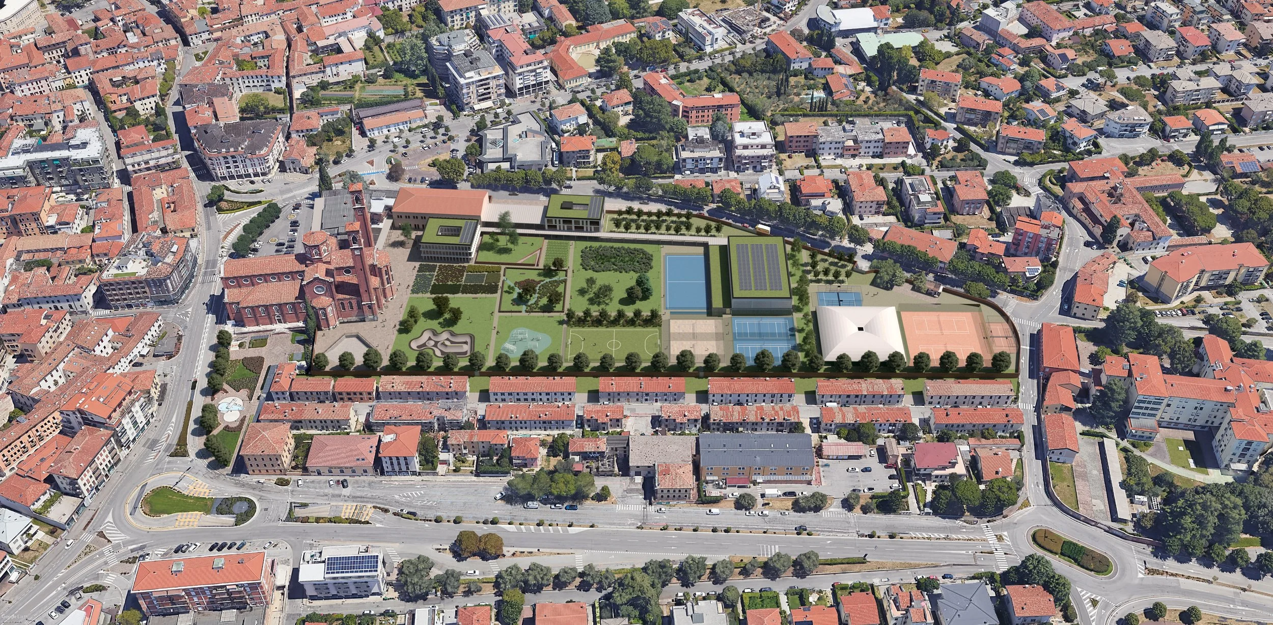 Proposta di rigenerazione urbana area centro giovanile di Bassano del Grappa