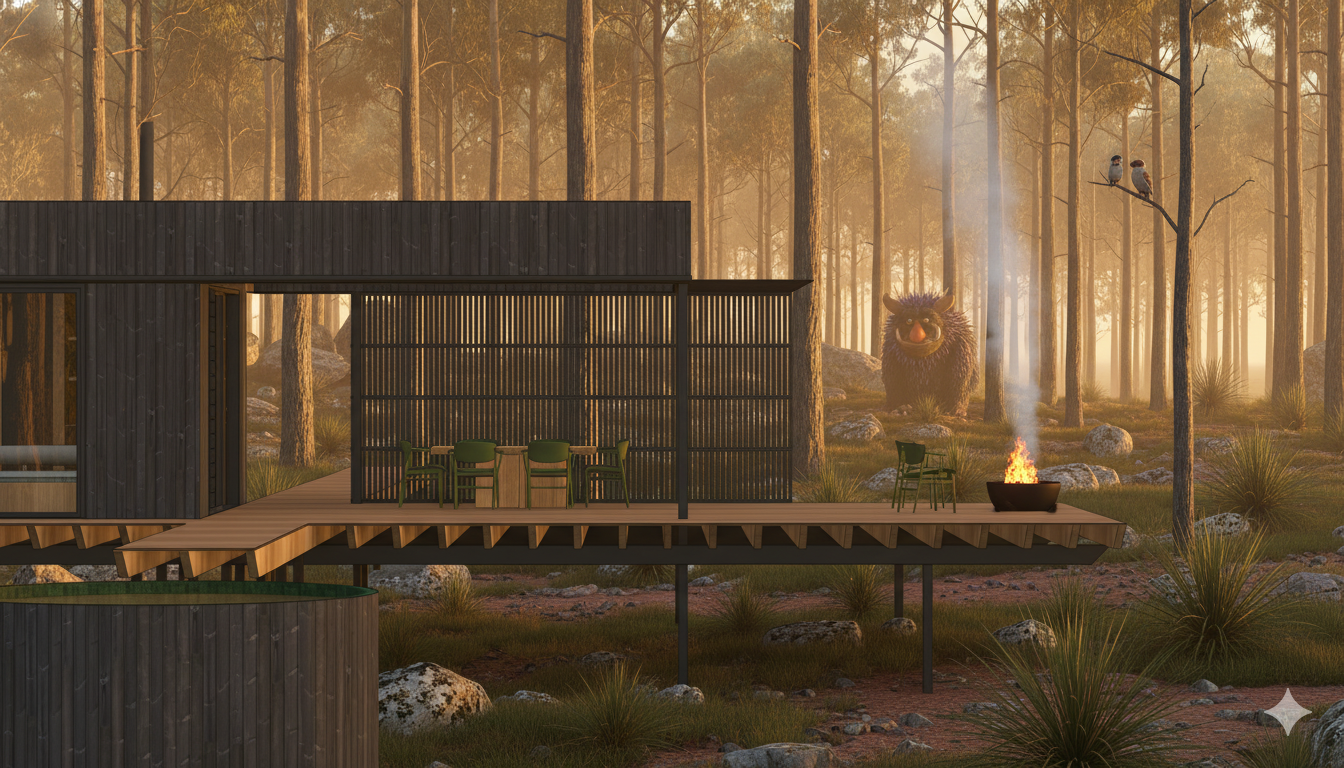 WOLLUMBIN OFF-GRID CABIN