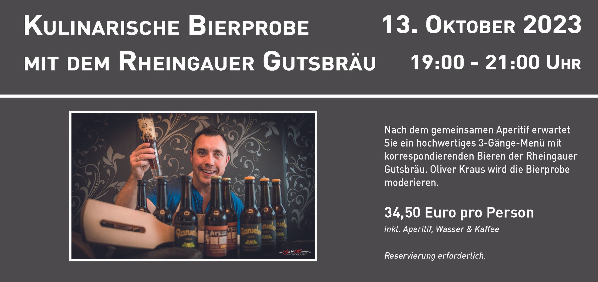 Dégustation de bière culinaire avec la Rheingauer Gutsbräu