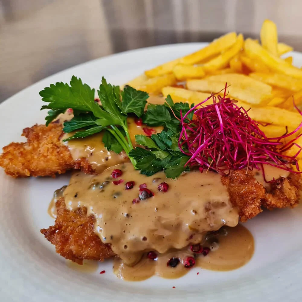 Schnitzel with fries