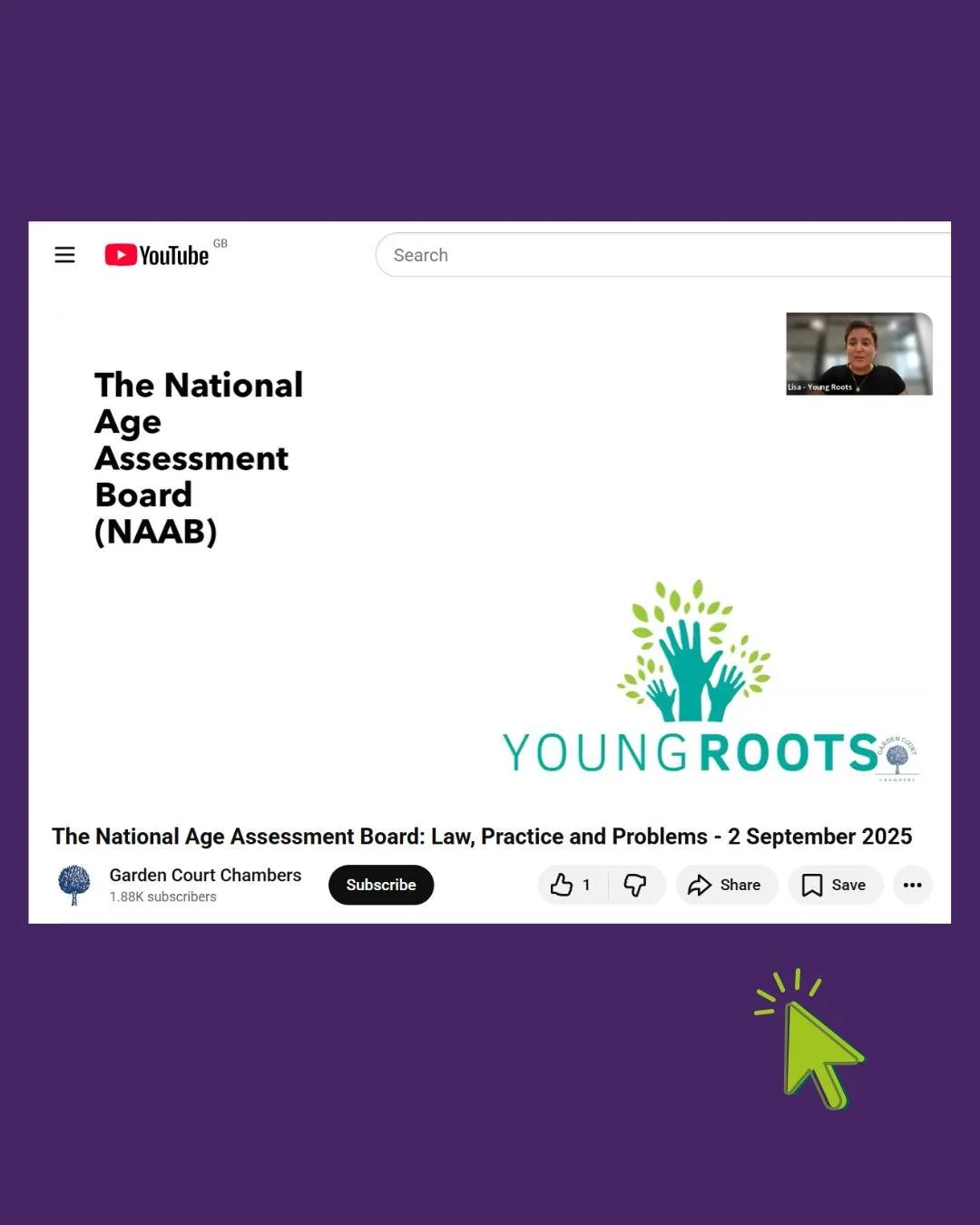 Watch our Policy and Campaigns Manager Lisa on this @gardencourtchambers webinar on the National Age Assessment Board. You can hear her talk about concerns about lack of independence from the Home Office, young people's experiences of the process, po
