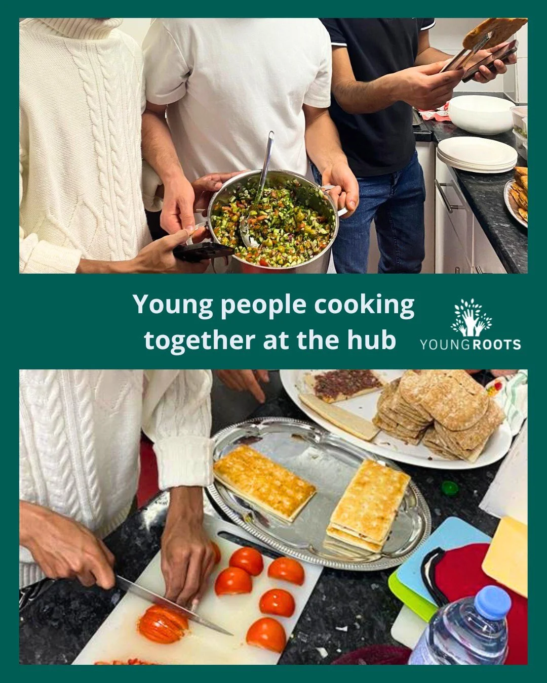 At our hub, some of the young people came together to cook a meal for everyone to share and enjoy.

Sharing meals builds community, celebrates culture, and reminds us how important it is to come together. 🧡🍲

This winter, these moments of cooking a