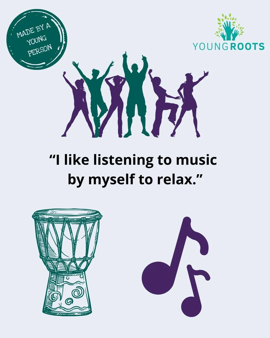 &ldquo;I like listening to music by myself to relax.&rdquo; ✨🎶

A young person at one of our activities shared their love of music by creating this image and speaking about how listening helps them feel calmer and less stressed.

They also joined in