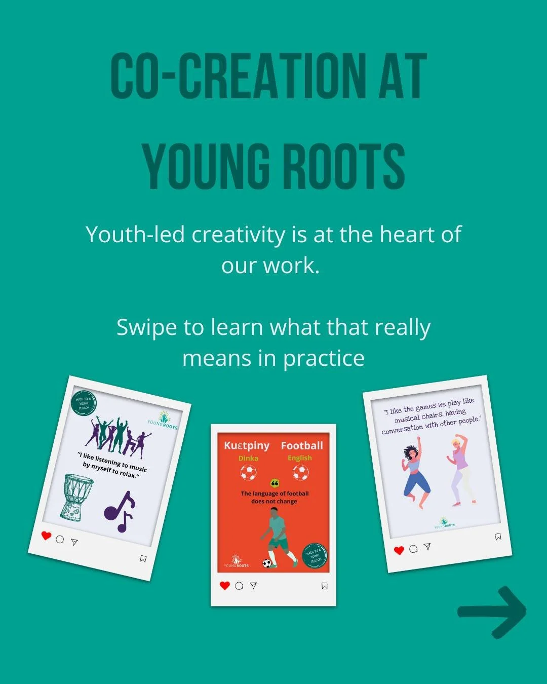 Co-creation is one of the ways we make sure young people&rsquo;s voices shape everything we do. From choosing topics to designing posts, young people lead the way in telling their own stories.
Swipe through this post to learn more and look out for co