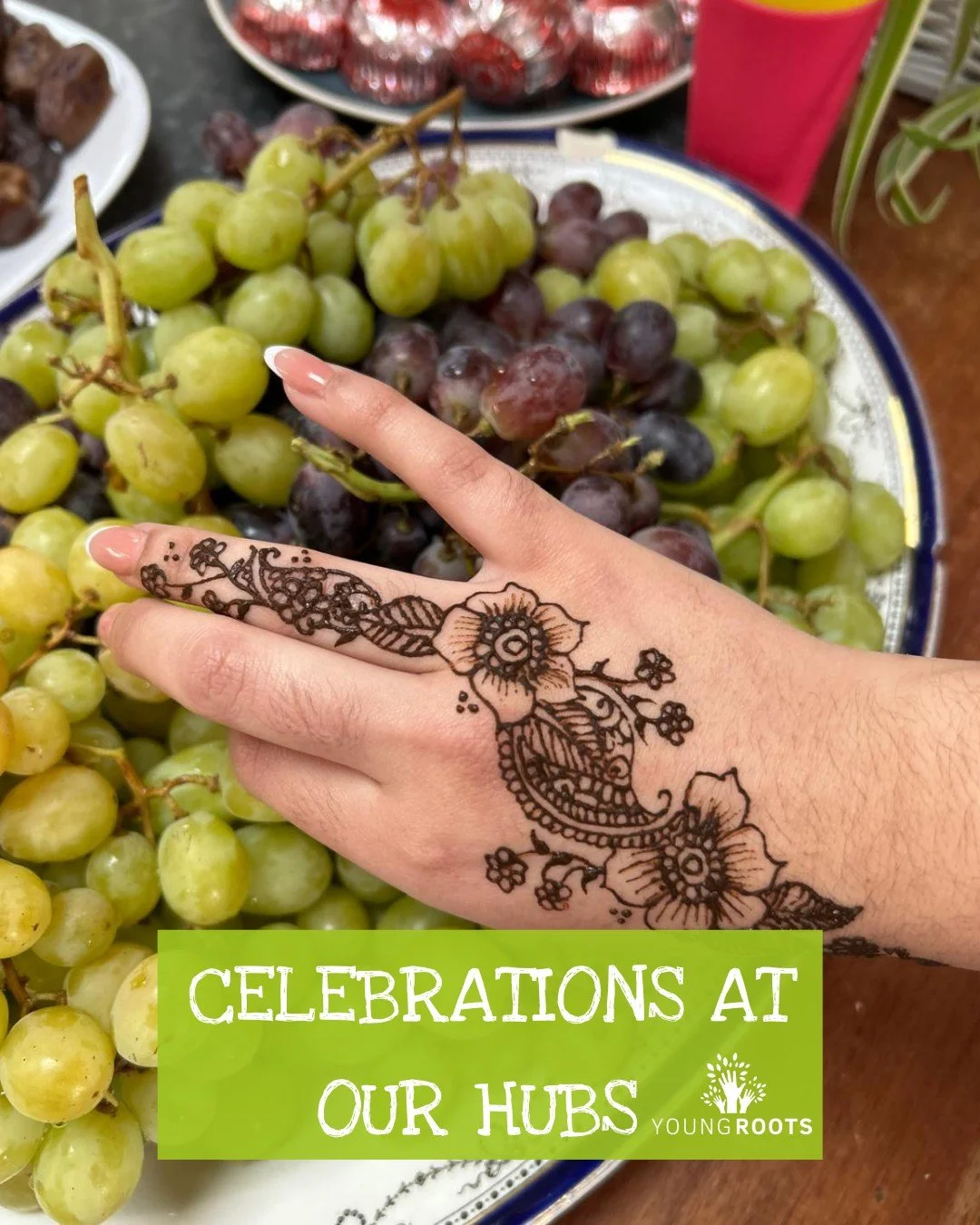 Celebrations have been in full swing at Young Roots. In Brent, young people came together for a joint Eid and Nowruz party, and in Croydon we marked Eid and Easter with food, mocktails, henna and plenty of fun. It was a wonderful moment of community,