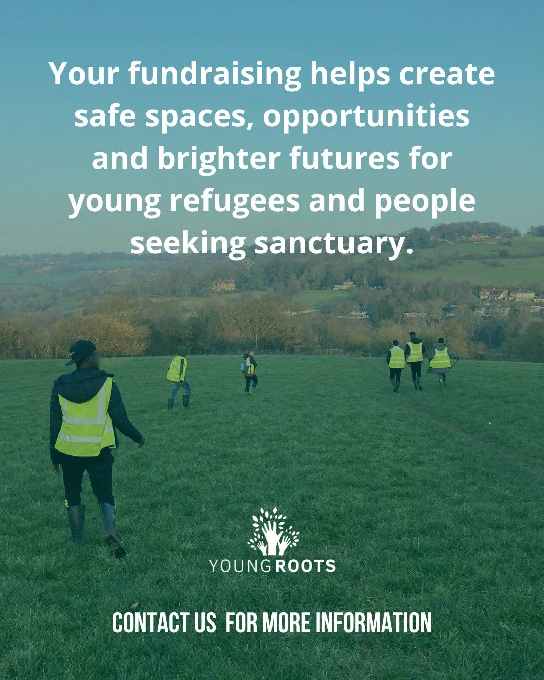 Want to support Young Roots?

If you're a school, college or community group looking to make a difference, we'd love to hear from you.

We're always looking for new fundraising partners to help us create safe spaces, opportunities and brighter future