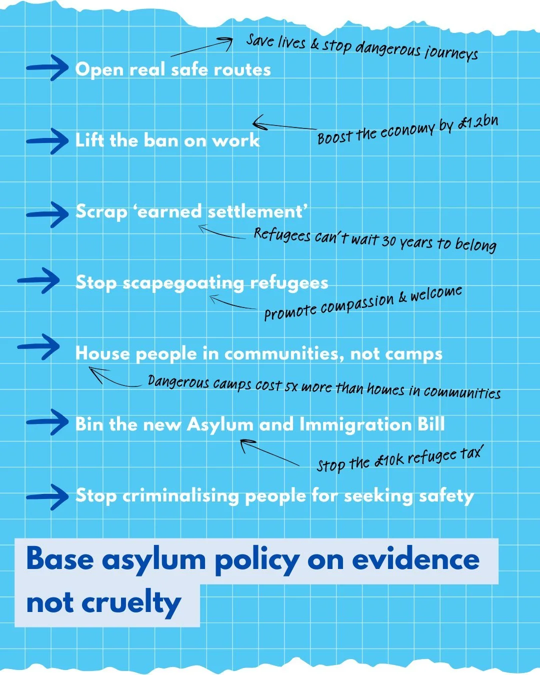 We&rsquo;ve joined over 200 refugee organisations and hundreds of individuals in calling on the new Prime Minister to fix the broken asylum system.

Government after government has made life more difficult for refugees. This has caused an immense amo