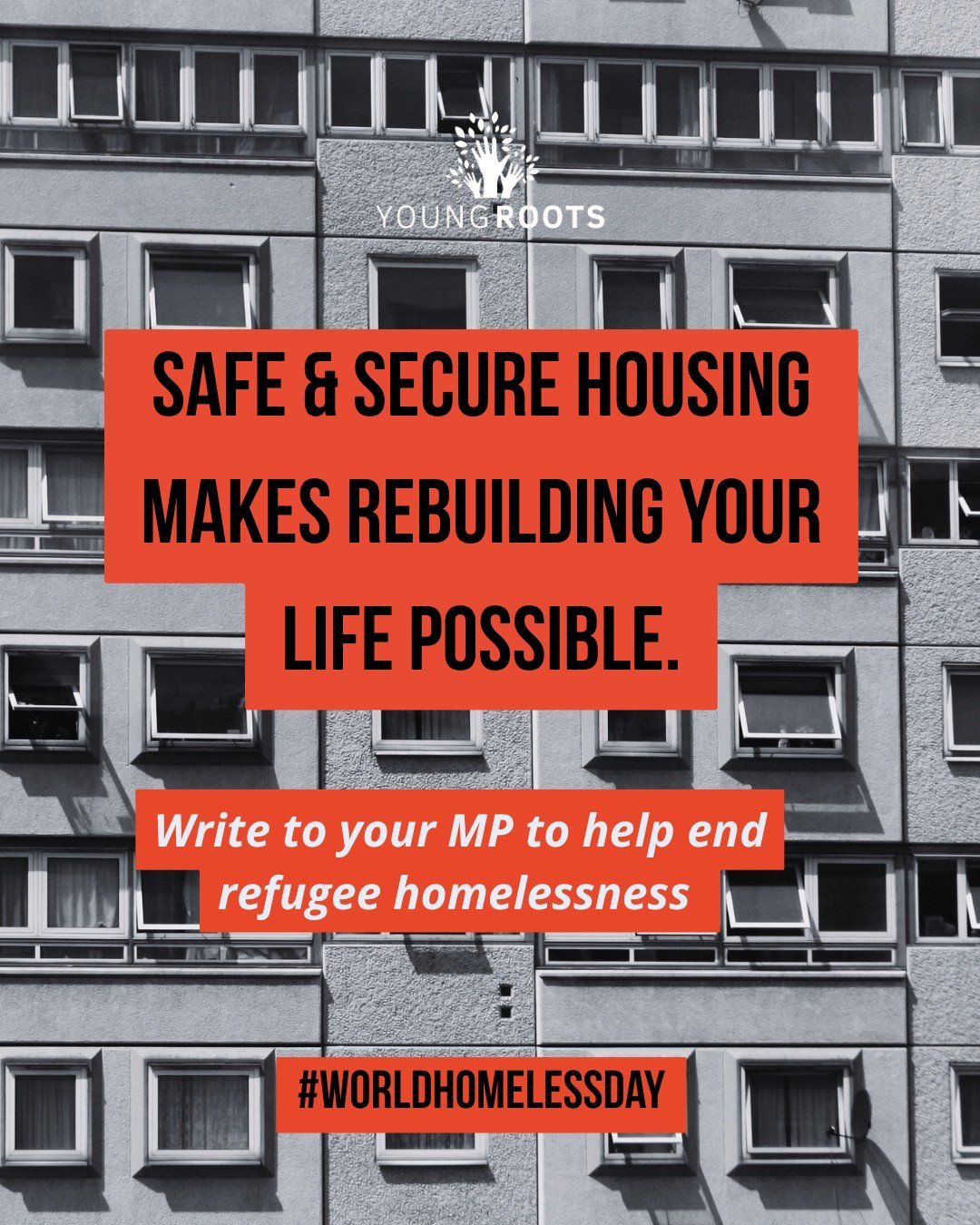 This #WorldHomelessDay we are asking you to write to your MP and call for safe, stable housing for young refugees. Many of the young people we support are navigating housing insecurity every day, often while trying to rebuild their lives after receiv