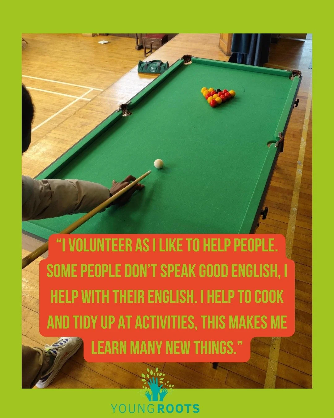 This post was created with a young person who volunteers at our activities. They told us that volunteering helps them learn lots of new skills. 

For many young people, our volunteering scheme is a way to take on responsibility, support others and fe