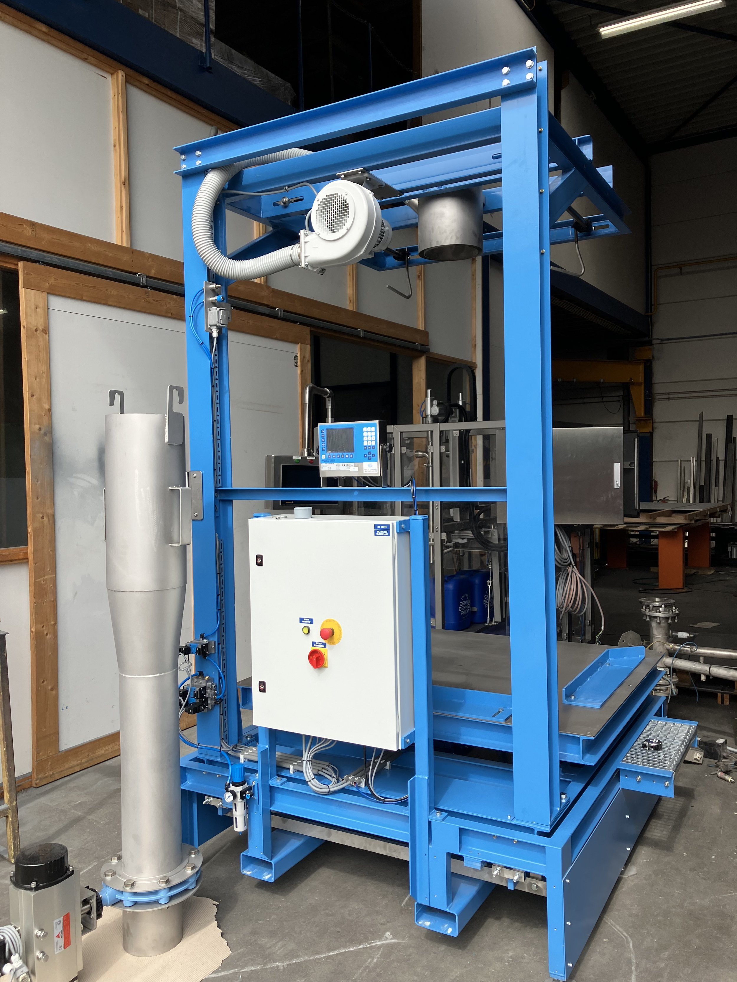 Big bag weger voor plasticverwerking