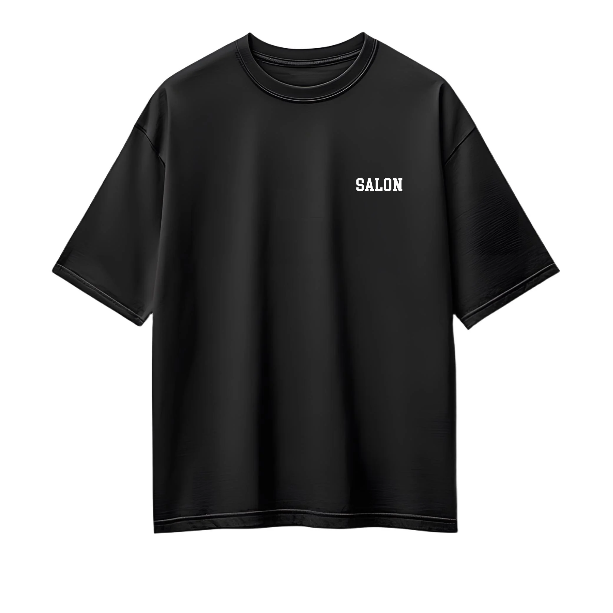 Salon Plain Black Tee