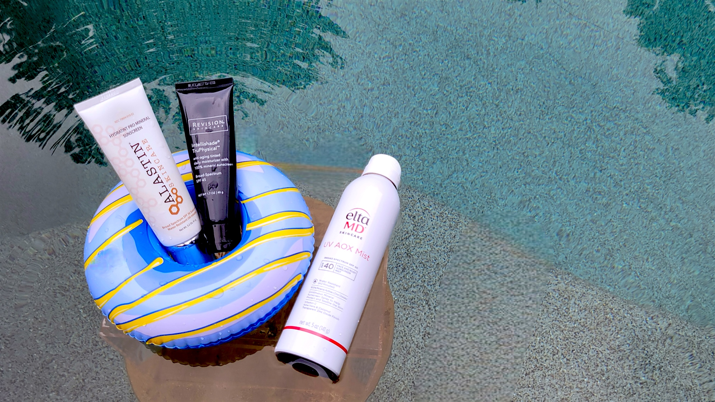 Alastin, Revision, and Elta MD sunscreen products