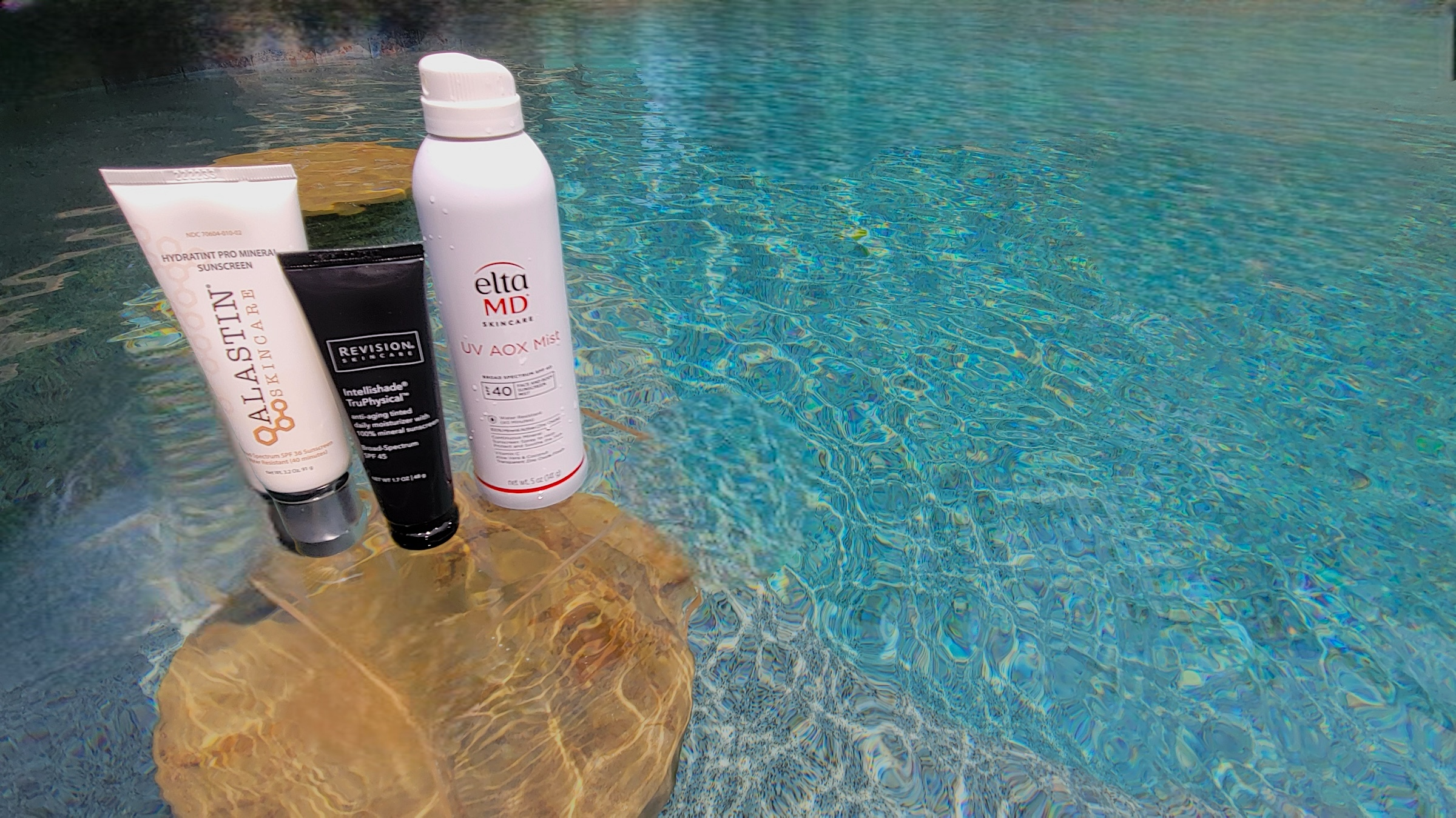 Alastin, Revision, and Elta MD sunscreen products