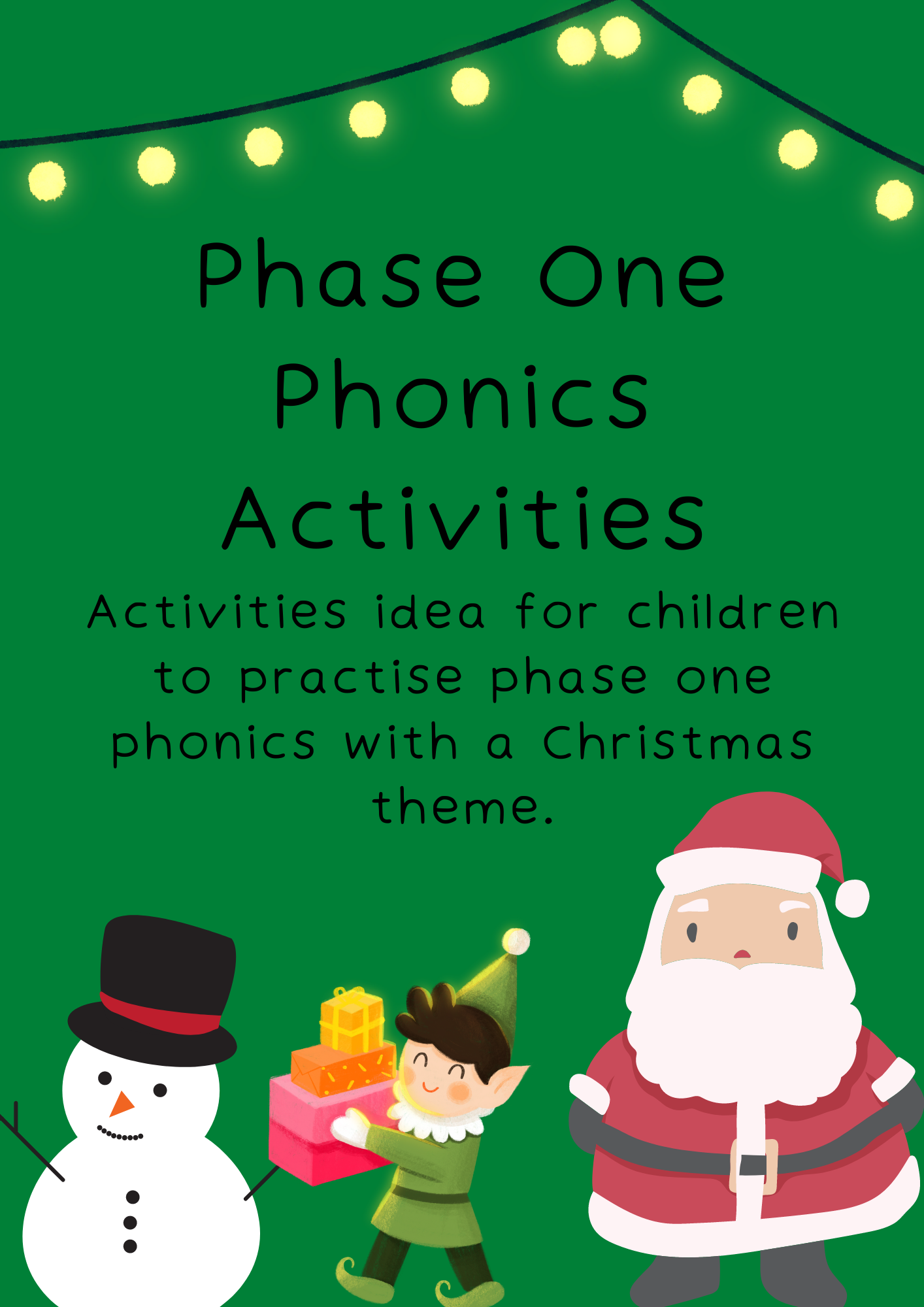 Phase One Phonics Activities Activities idea for children to practise phase one phonics with a Christmas theme..png