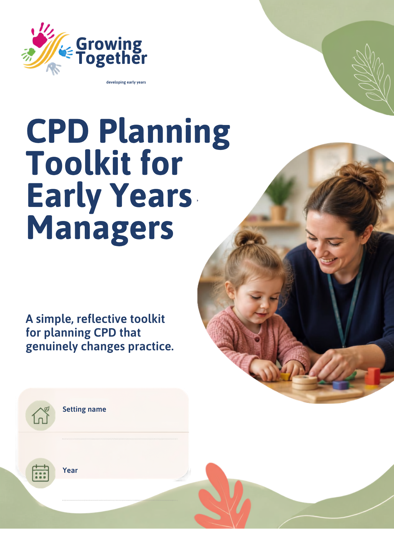CPD Planning Toolkit for Early Years Managers