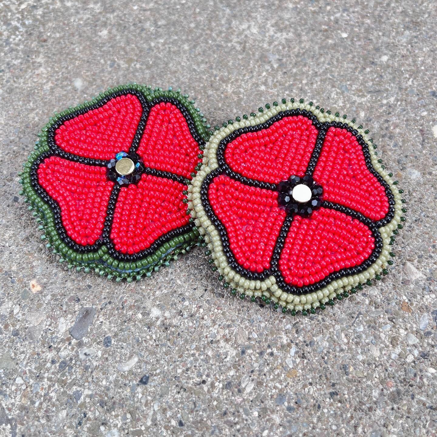 UPDATE: SOLD 

Hello friends! I have been pretty absent around here lately - but am happy to share that these two beaded poppies are available on the Pearl + Pine Co website NOW! (Link in bio) 

Shipping available for CAN and USA. Local drop off/pick
