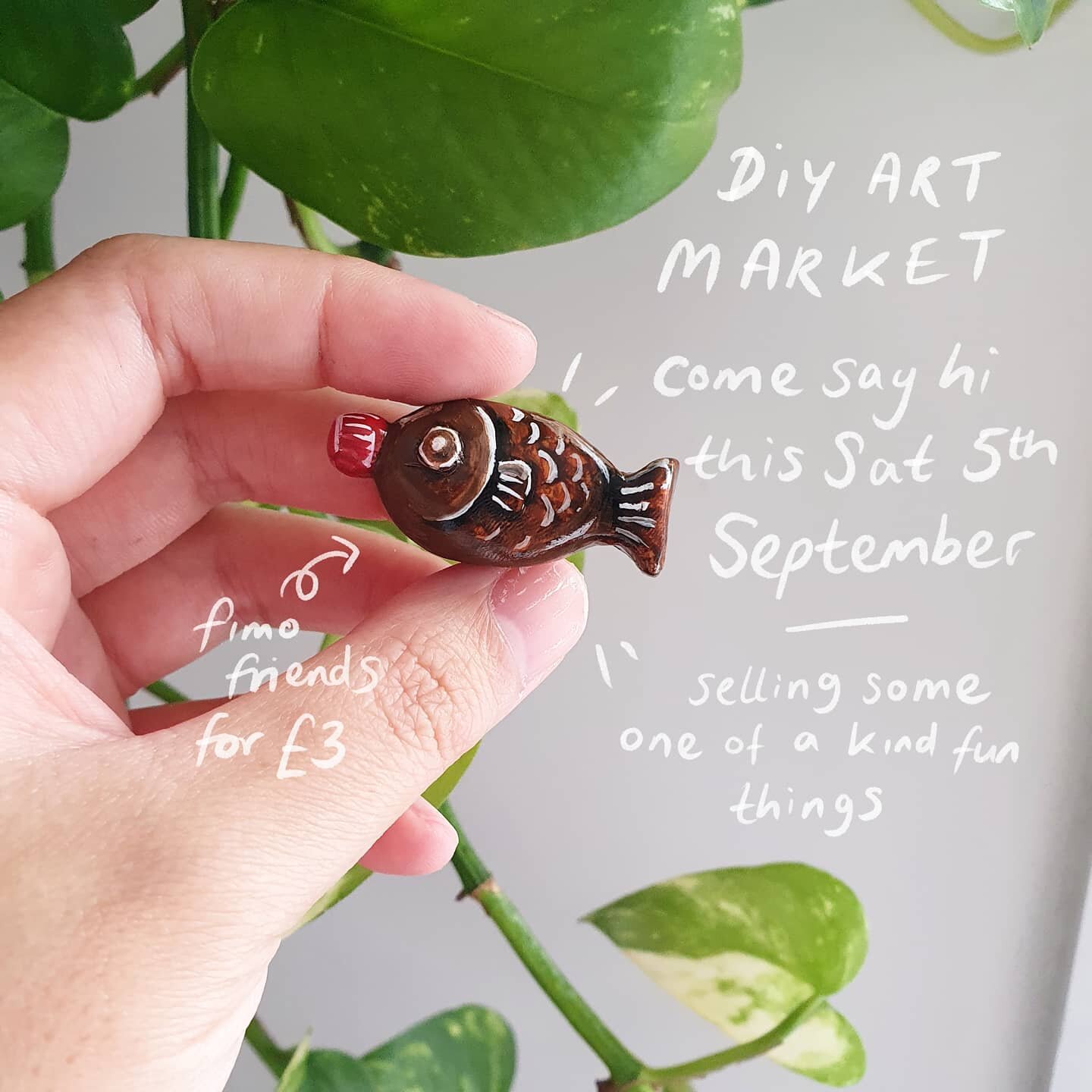 Fimo friends reminder ✌
DiY Art Market this Saturday 5th Sept @ Copeland Park, Unit 8! Come say hey. I will be selling some nonsense alongside some wonderfully talented pals
@please_bear_with @laugahey @limaakhtar @liisachisholm 
.
.
.
#copelandpark 