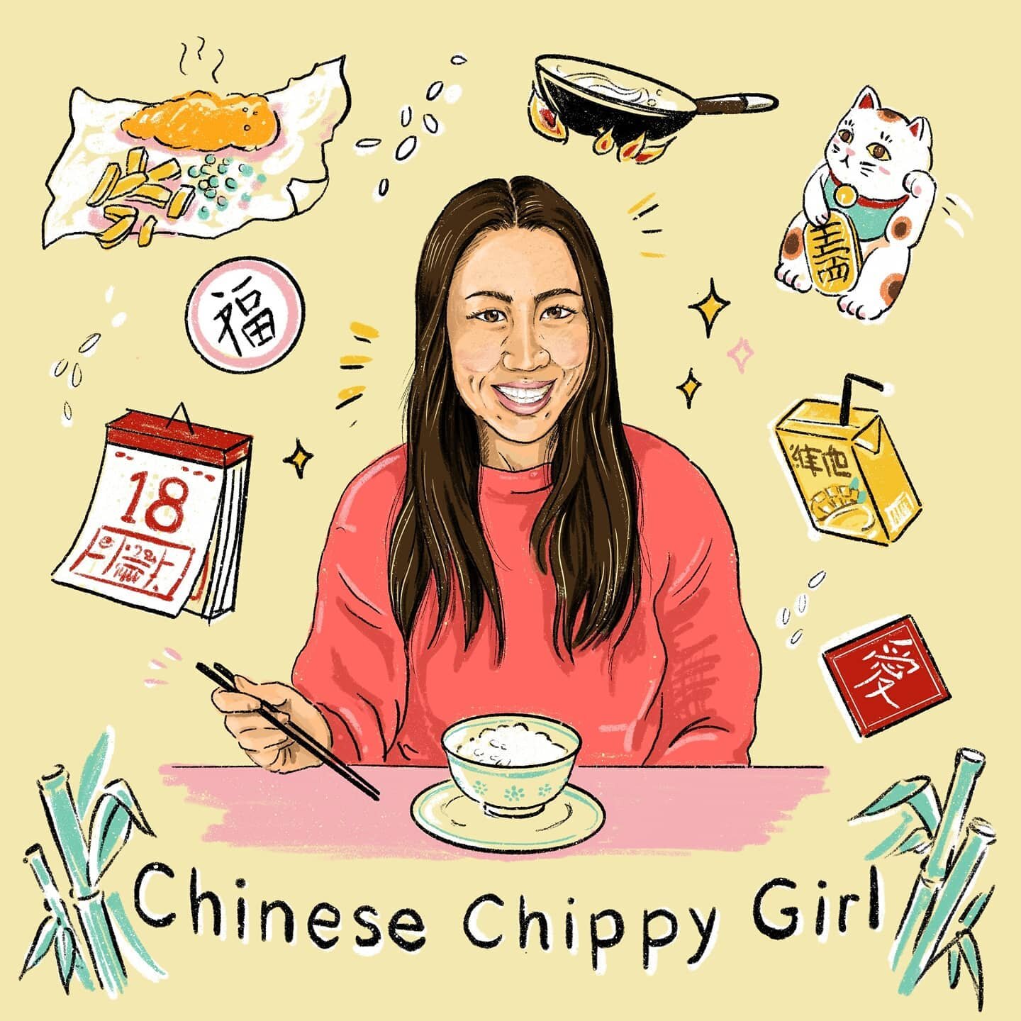 Chinese Chippy Girl podcast @chinesechippygirl : Episode 3 featuring meeee
.
I dont believe in fate or serendipity per say, but through my illustrations and IG, I met my namesake Georgie Ma.. and it felt like for the first time someone could relate. 
