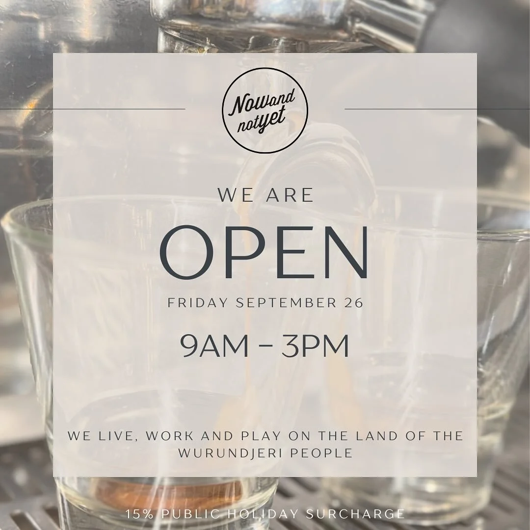 we are open all long weekend but still need a sleep in, 9am open! be sure to book to secure a spot, you won&rsquo;t want to miss out. 15% public holiday surcharge applies on Friday 26/9, if you have any questions, we love to pay our staff fairly and 