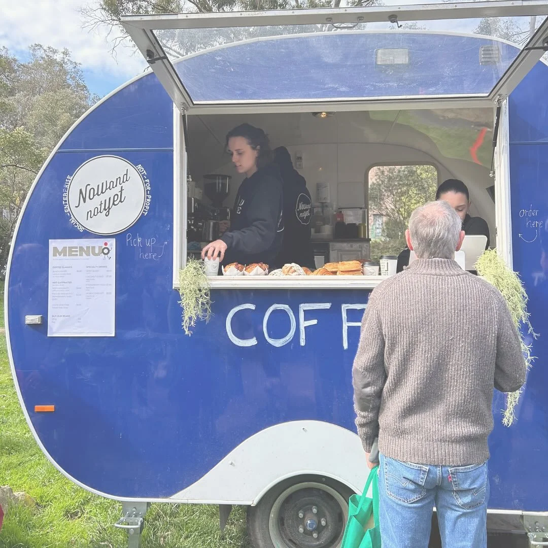 market madness!! catch us at every warrandyte market slinging coffees for our community 👾 see you there this saturday at 8am!