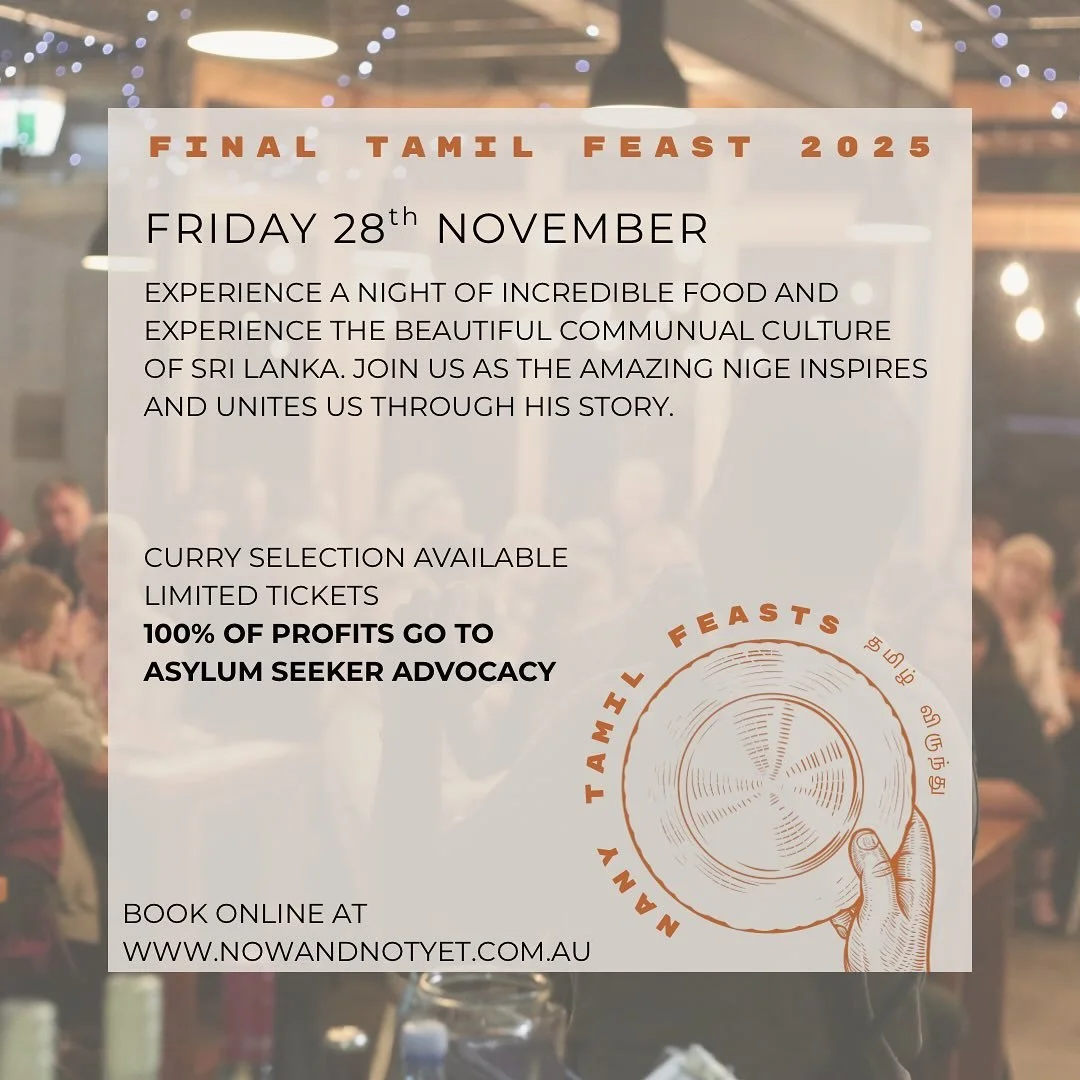 Indulge in a delicious Sri Lankan feast and get inspired by our mission and why we do what we do! Be sure to book in now, you don’t want to miss out