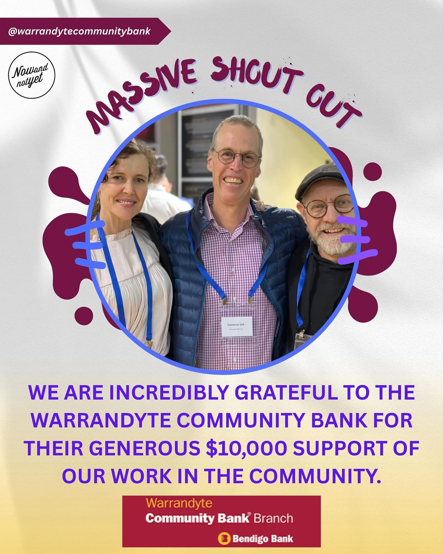 This year, the Warrandyte Community Branch of the Bendigo Bank has once again gone above and beyond, investing an incredible $400,000 back into our local community.

We&rsquo;re proud to be one of the many community groups and charities supported thr