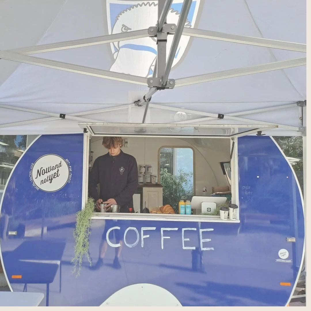 slinging coffees from our legendary caravan! spot us at the warrandyte market or hire us for your event!