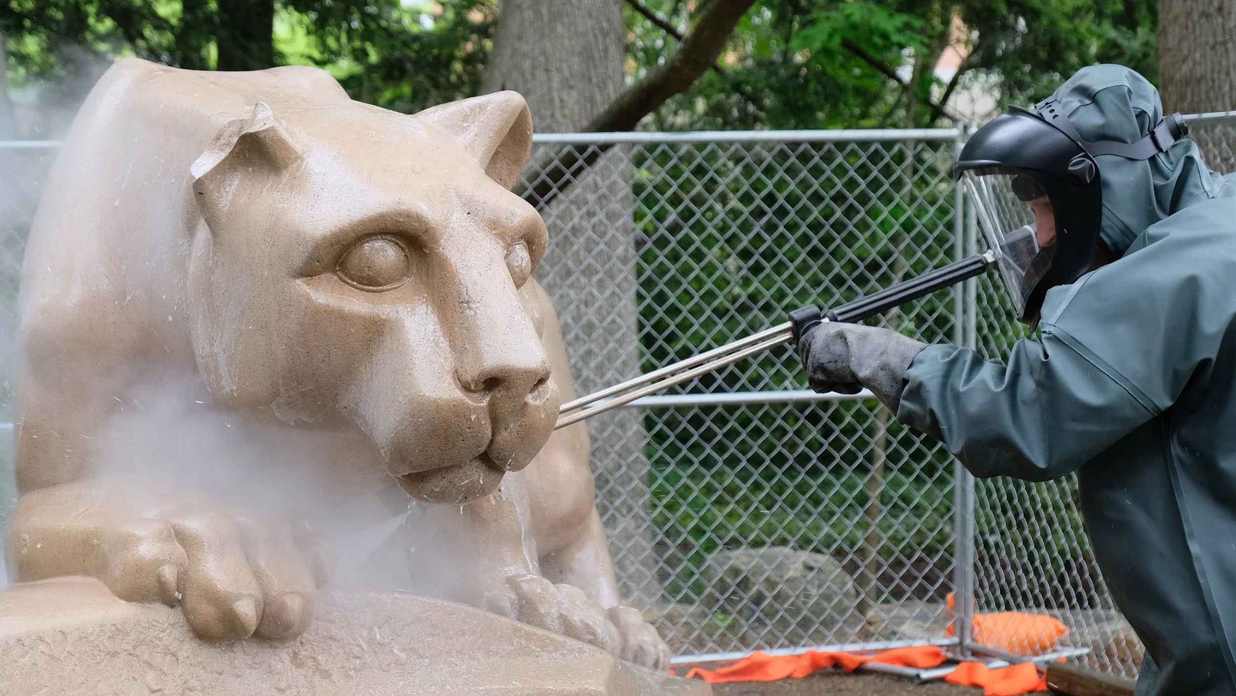 23 (1) Cleaning - Hot Pressure Washing - Nittany Lion.JPG