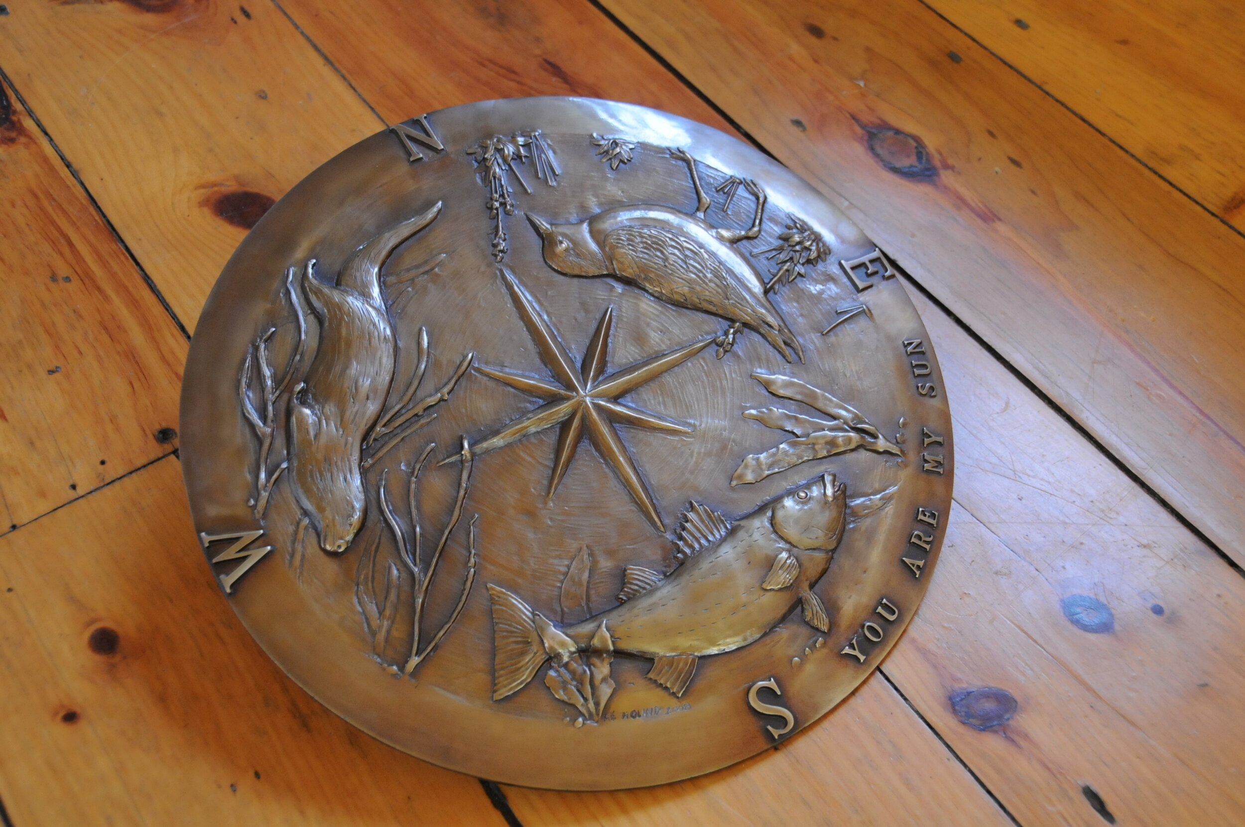 Custom Bronze Compass Rose