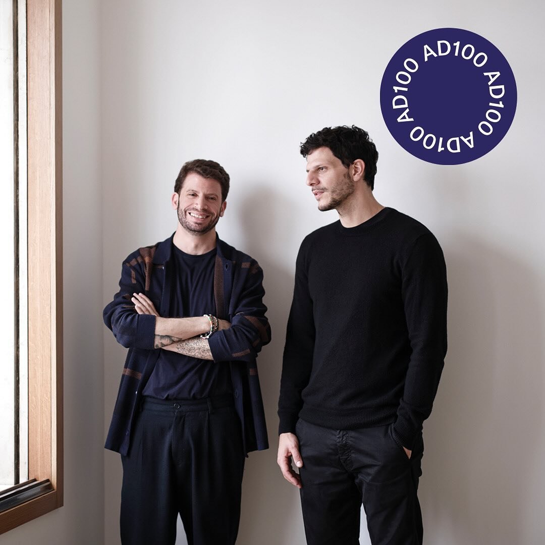 Thank you @ad_italia @admiddleeast @ad_germany for including us for a consecutive year in your AD 100 list. #ad100 #davidandnicolas