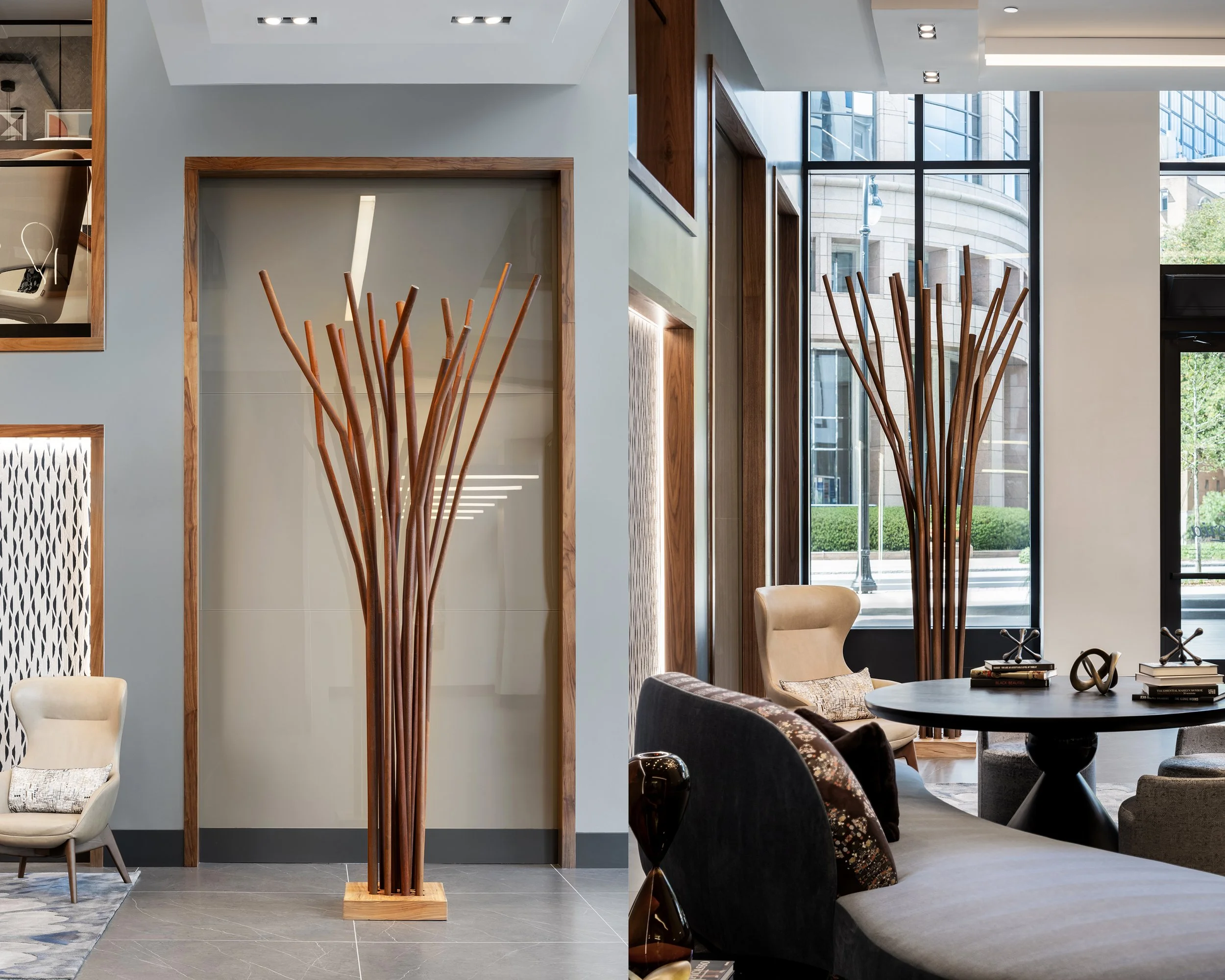 "Mindspring" Steel Sculpture The Loria Ansley Midtown Hotel, Atlanta GA