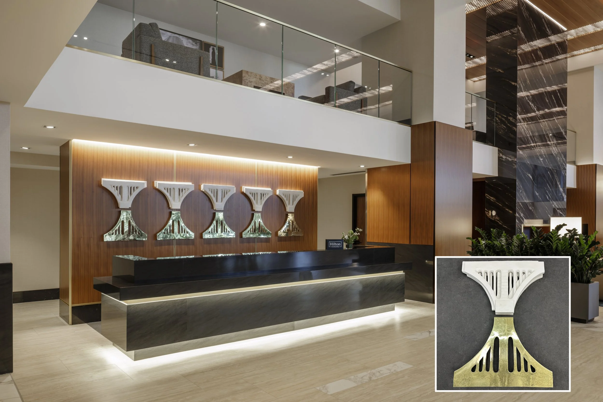 Key Bridge Inspired Sculpture The Hilton Arlington Rosslyn The Key, Arlington VA