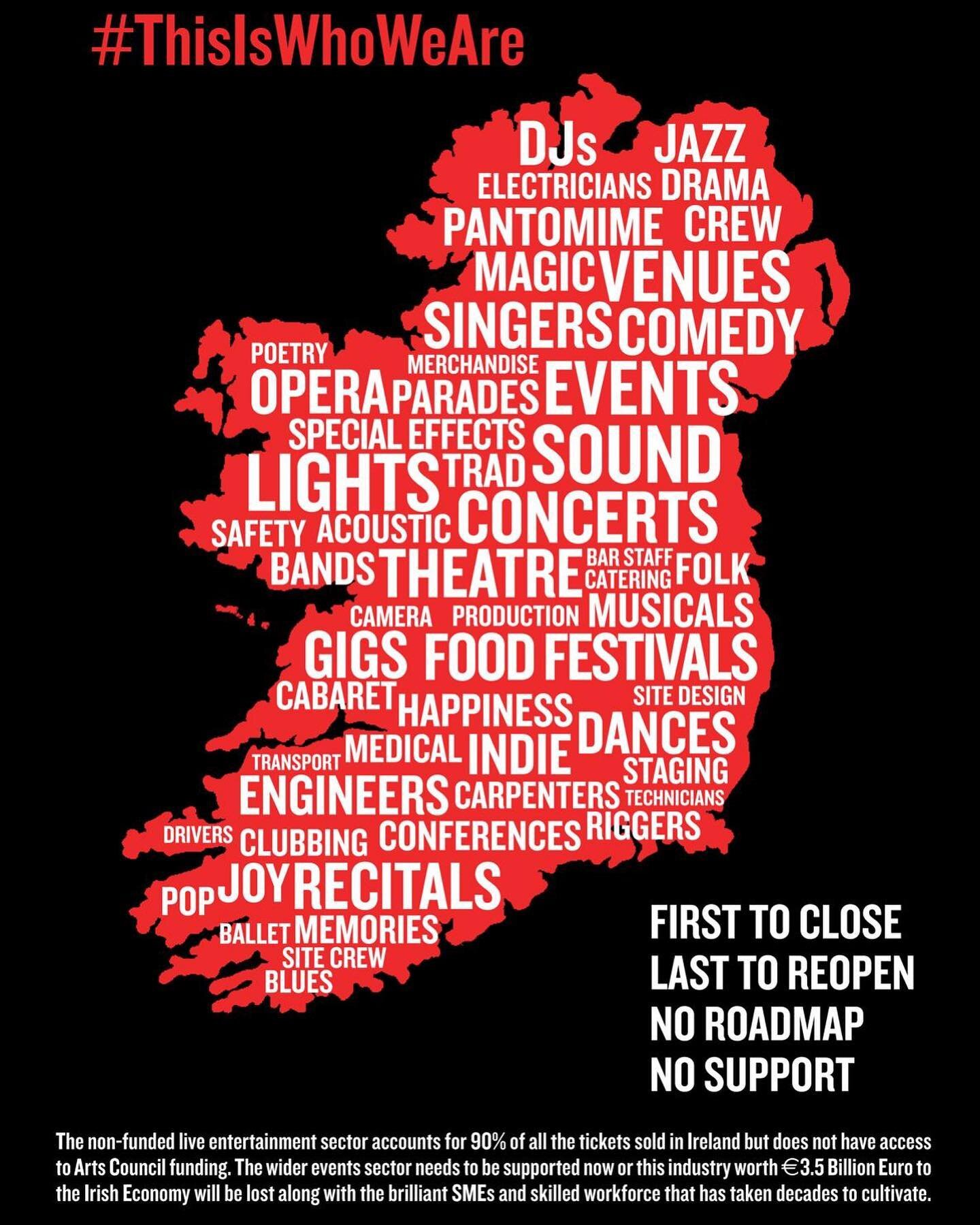 The arts industry needs us more than ever. Please go to our stories today and swipe up and sign to send to your local TD and support. We need the government to step in and help. #thisiswhoweare @epic_workinggroup