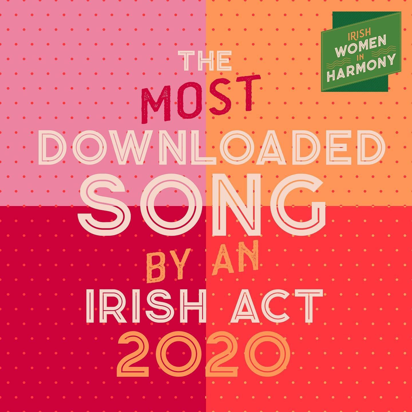 Thank you so much for making #dreams the most downloaded song of 2020 by an Irish act!! The power of women coming together. The power of the public embracing and supporting us. The proof that when women are given the platforms they can achieve big th