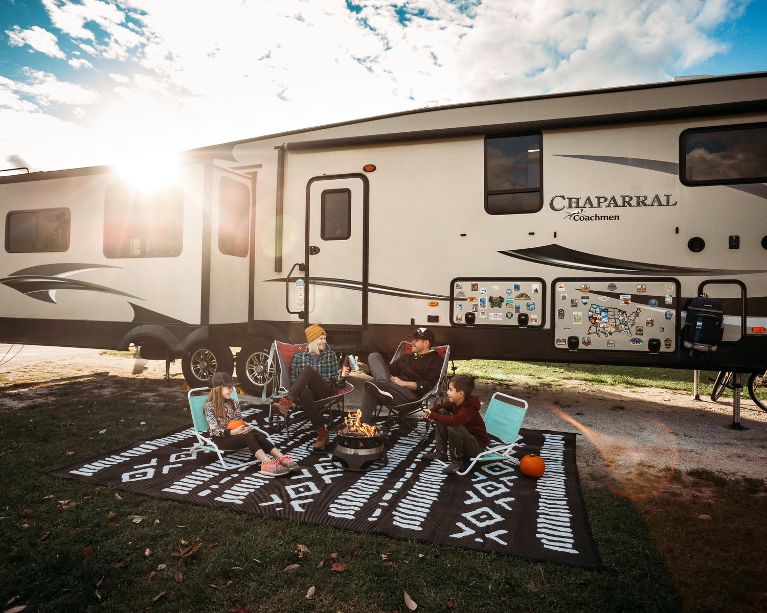 Glamplife eco-friendly RV and camping rugs and accessories