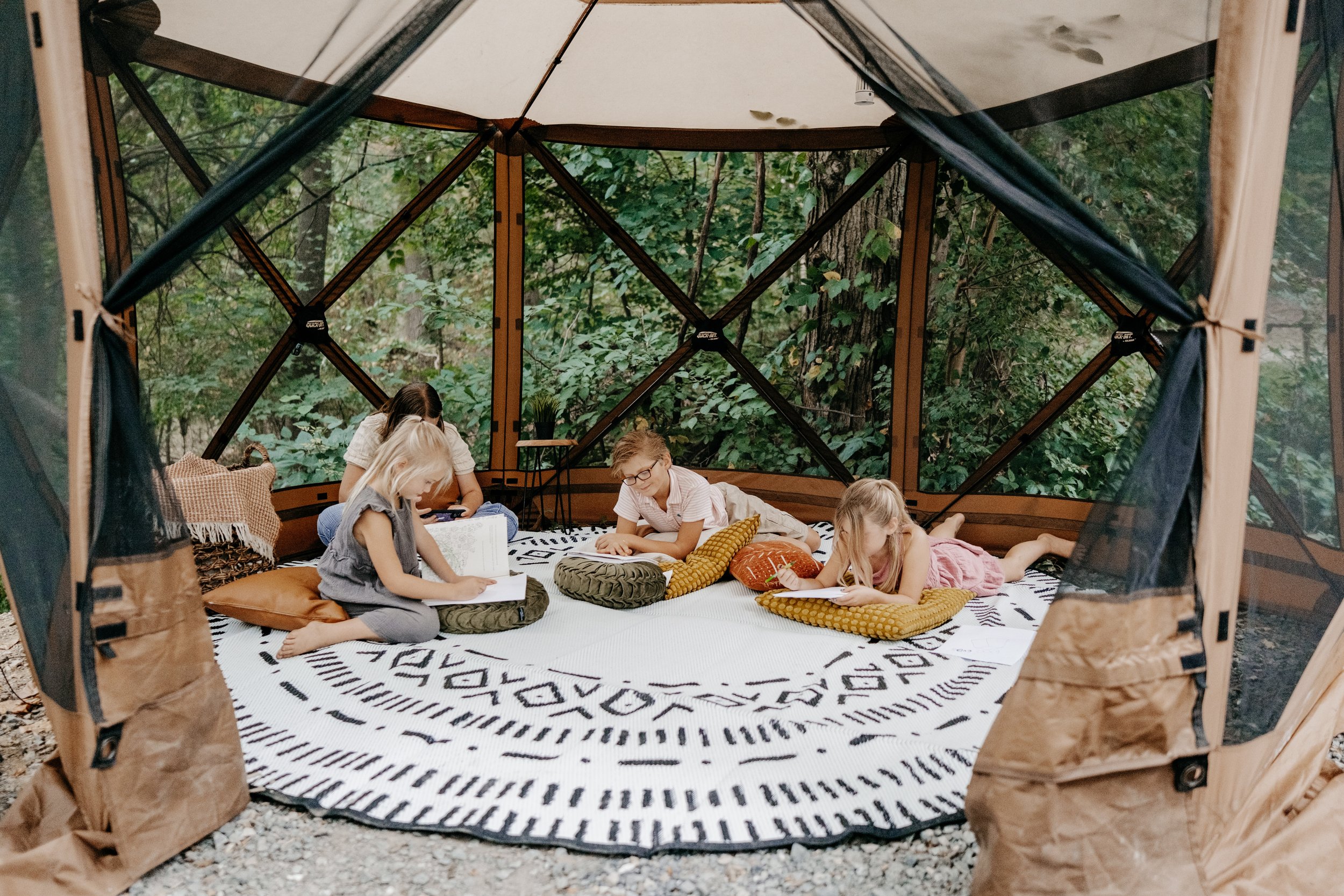 Glamplife round gazebo mat for CLAM tents