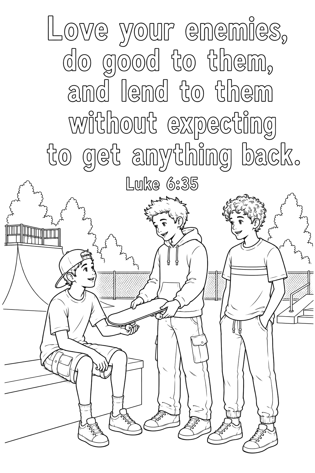 Love your enemies and do good - boy