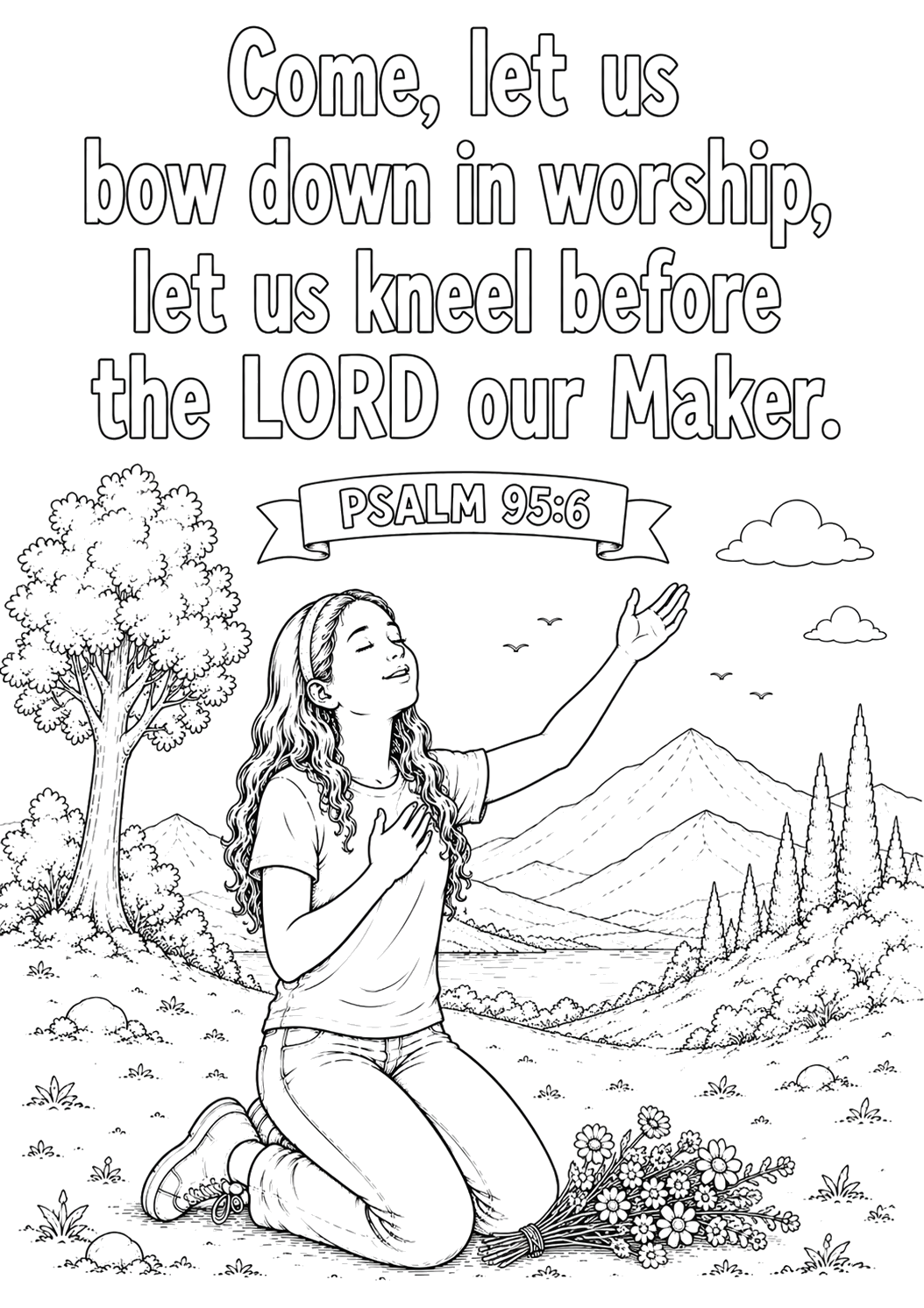Kneel before the Lord - girl