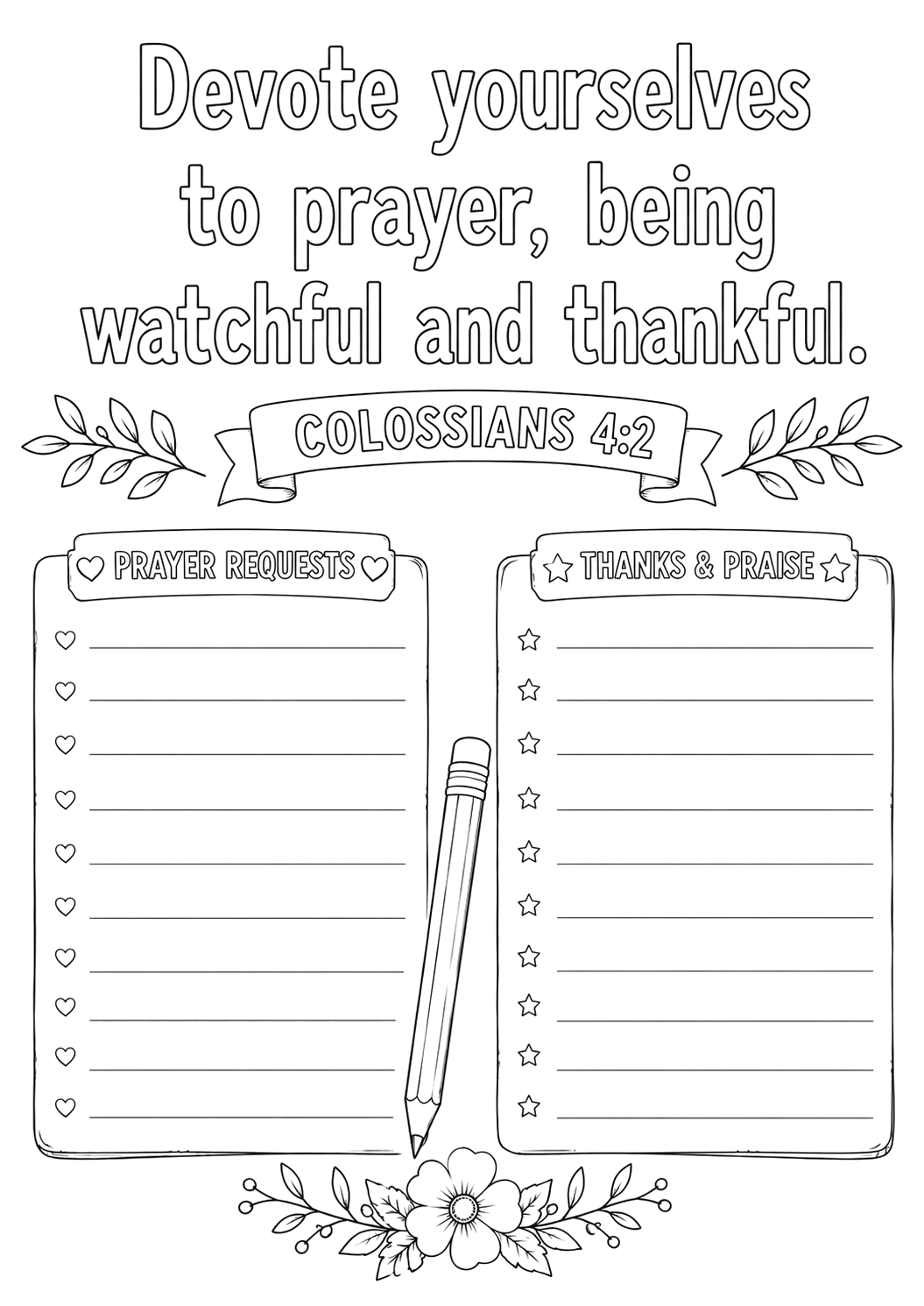 Pray and be thankful